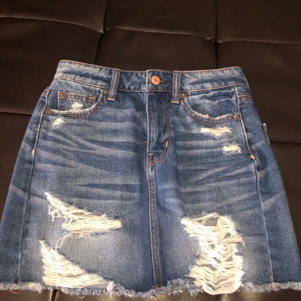 American eagle jean skirt